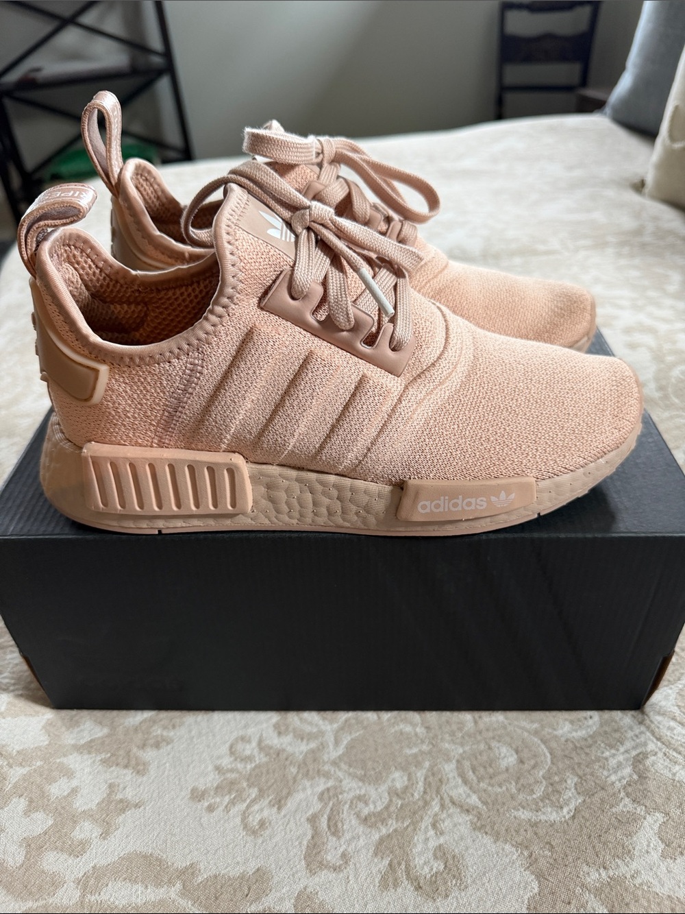 adidas NMD R1 Pale Pink Knit Sneakers